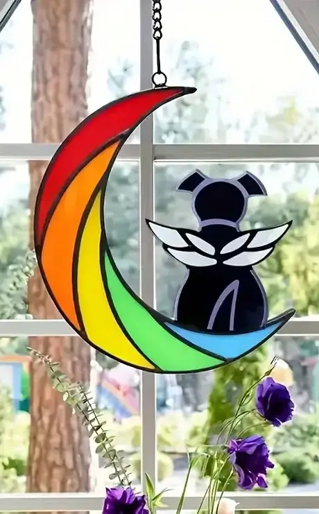 Rainbow-Bridge-Hanging-Glass-Ornament-dog-2